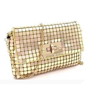 Elegant Gold Chain Clutch